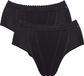 Sloggi Women Control Tai (2-pack) - dames slip - zwart