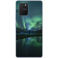 Samsung Galaxy S10 Lite Aurores boreales bedrukt siliconen hoesje