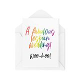 Grappige LGBTQ+Trouwkaarten - Een Fantastische Lesbische Bruiloft - Gewoon Getrouwde Kaarten - Pasgetrouwden Card - Gay Wedding Card - Bestie Cards - CBH1572