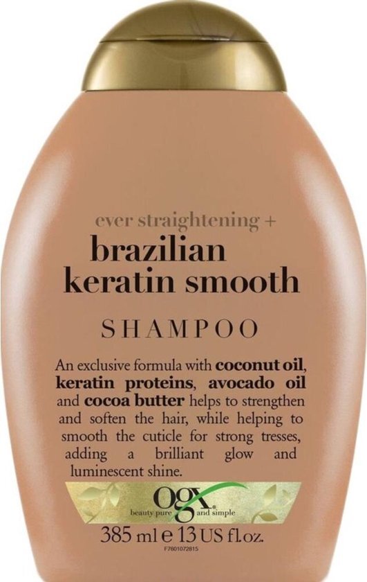 Organix Shampoo Ever Straight Brazilian Keratin Smooth 385ml