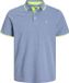 JACK & JONES JJEPAULOS POLO SS NOOS Homme Polo XS Coton Coupe ajustée Rayé Bright Cobalt Manches Courtes