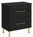 3xE living Armoire de salle de bain Autoportant 60 cm Noir/Black Royal