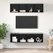 Prolenta Maison Exclusive Meuble TV exclusif - Ensemble de 3 pièces, finition bois imitation chêne noir, fabriqué en panneaux de particules