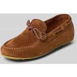 Gant SEABAYA Cognac Loafer Dames Leer Textiel Maat 38 Bruin