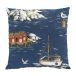 Arvidssons Textil Fiskeskär coussin 47x47 cm Bleu