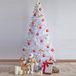 Uten Kerstbomen wit 1.5m kunstmatige Witte kerstboom Xmas Pine Tree Vakantie Decoratie met Massief Metalen Benen Indoor Outdoor 5ft…