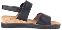 Gabor - Dames - Sandalen met sleehak - Zwart - Maat 45