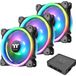 Thermaltake Riing Trio 12 LED RGB Radiator Fan TT Premium Edition - Zwart