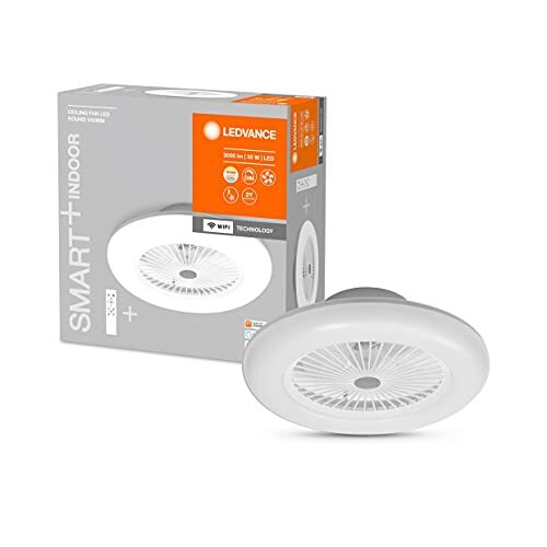 Ledvance Smart wand- en plafondarmatuur LED: voor plafond, SMART WIFI CEILING FAN / 74 W, 3,6 V, stralingshoek: 110, Tunable White, 3000.6500 K, materiaal: (abs), IP20, 1 Stuk