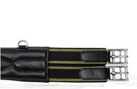 Kavalkade Paardensingel met elastiek, gemaakt van zacht anatomisch leer, zwart, leer, nylon, RVS, 140 cm