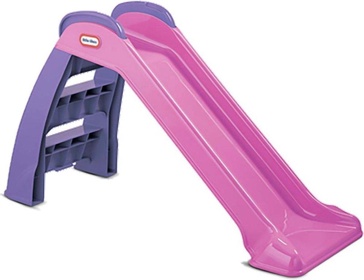 YS Goods Glijbaan - Kinderspeelgoed Slide - Baby glijbaan - Mijn eerste glijbaan - 50x120x72 cm - Roze/ Paars