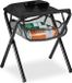 Unyqoos® Tabouret pliable avec sac, Noir