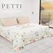 PETTI Artigiani Italiani - Sprei voor lente, zomer, Frans bed, design: boeket, 100% hypoallergeen, microvezel, 100% Made in Italy