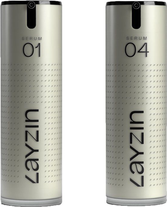 LAYZIN Essential Care DUO – SERUM 01 & SERUM 04 – Hydraterend & Herstellend Serum – Littekenvermindering, Acne & Beschadigde Huid – Huidherstel, Anti-Aging & Huidverjonging