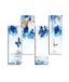 Homemania Wandafbeelding, vlinders, 4 stuks, dieren, woonkamer, slaapkamer, meerkleurig, 76 x 0,3 x 50 cm, HM204PMDF283, MDF