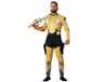 Atosa Robotkostuum, jaune, technologique et futuriste, mécanique, collant, entraînement robotique, Jaune, M-L