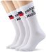 Franklin & Marshall heren sok, wit/blauw/rood., 40 EU