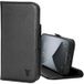 TORRO Housse de téléphone en cuir compatible avec iPhone 13 Pro - Couverture en cuir véritable avec compartiments pour cartes, fonction de support horizontal, cadre intérieur durable (noir)