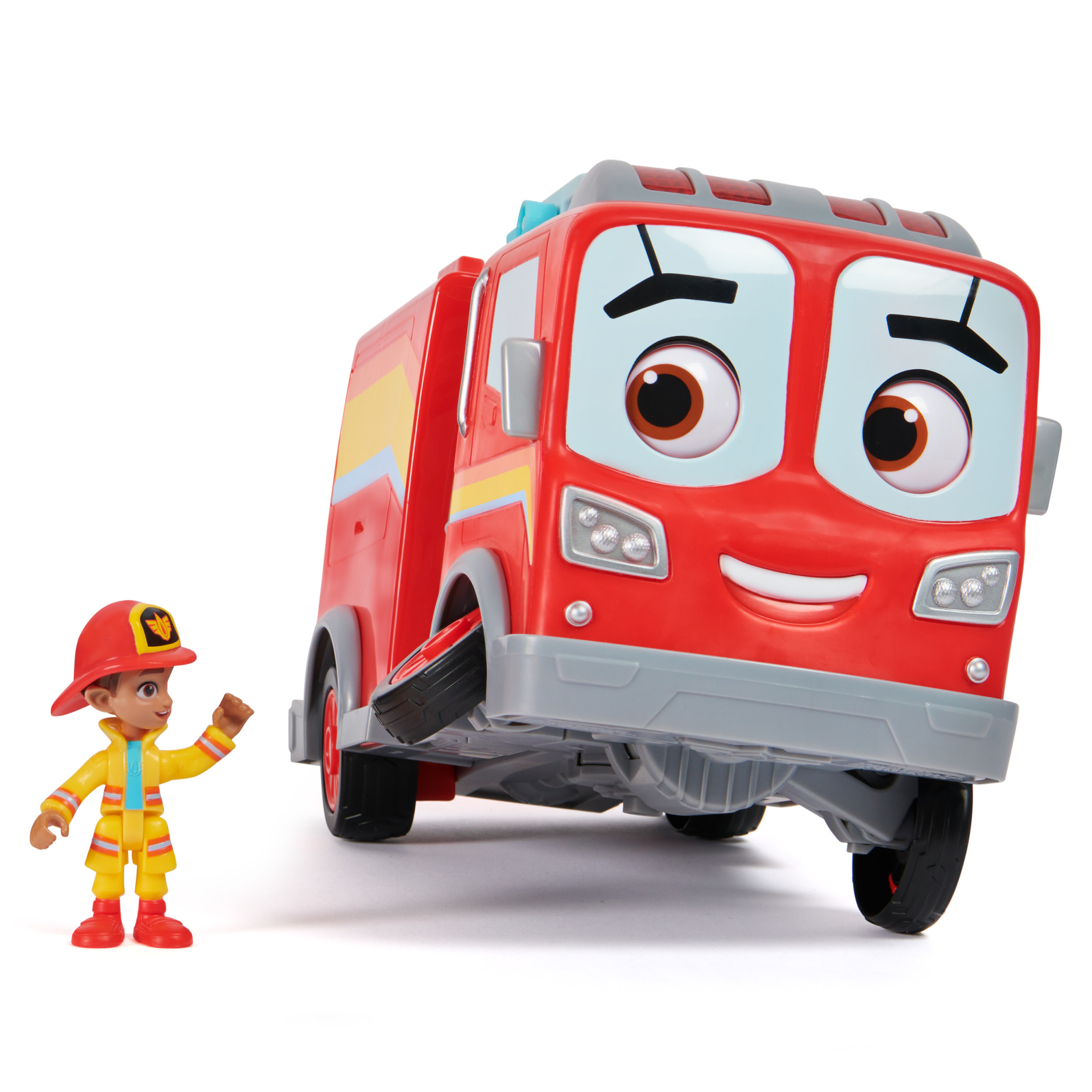 Spin Master Disney Firebuds Vuur Vriendjes - Interactieve Bo & Flash Brandweerwagen met licht en geluid