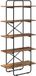 vidaXL Boekenplank - 5-laags - 80 x 35 x 175,5 cm - PB - Eikenhout