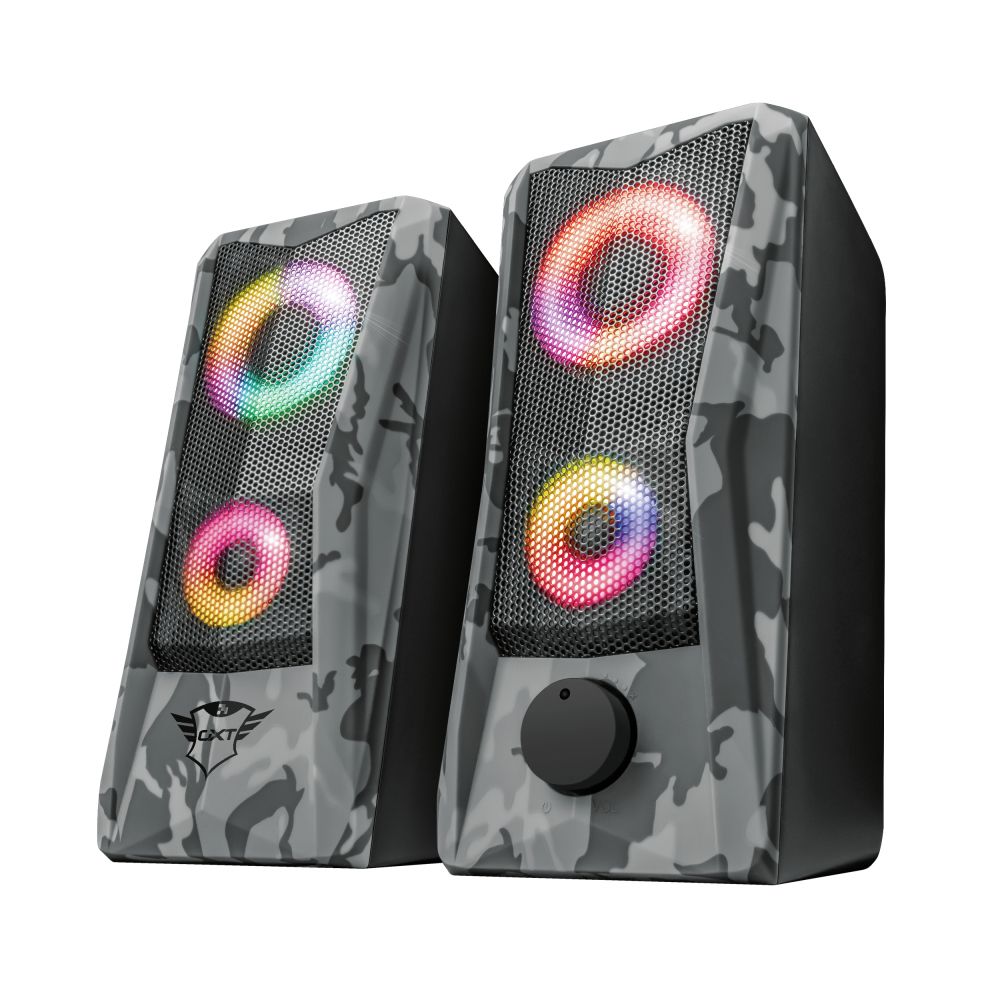 Trust GXT 606 Javv - 2.0 Speaker Set - RGB - Black/Grey