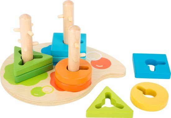 Small foot company Small Foot Vormen En Kleuren Spel 20 X 16 X 11 Cm
