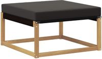 vidaXL - Voetenbank - Massief Acacia Hout - Wit