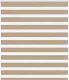 vidaXL Zebra Blind 135x150 cm Zandbruin