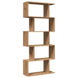 VidaXL Boekenkast 5-laags 70x24x161 cm Eikenhout