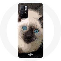 Xiaomi Redmi Note 11 5G Siamese kat met blauwe ogen Maniacase