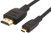 AmazonBasics HL-007332 HDMI kabel 1,8 m HDMI Type D (Micro) HDMI Type A (Standaard) Zwart