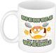 Bellatio Decorations Cadeau mok/beker - regels - wit - 300 ml - Vaderdag / verjaardag