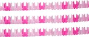 Folat Guirlande - Set van 3x stuks - papier - 6M - roze - baby geboorte meisje - wiegjes - feestversiering