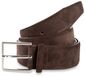 Tom Tailor - TTLOGAN suède riem met vierkante gesp - Maat 95 - dark brown uni