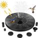 Unyqoos® Fontaine d'eau solaire d'extérieur avec 6 têtes de pulvérisation interchangeables