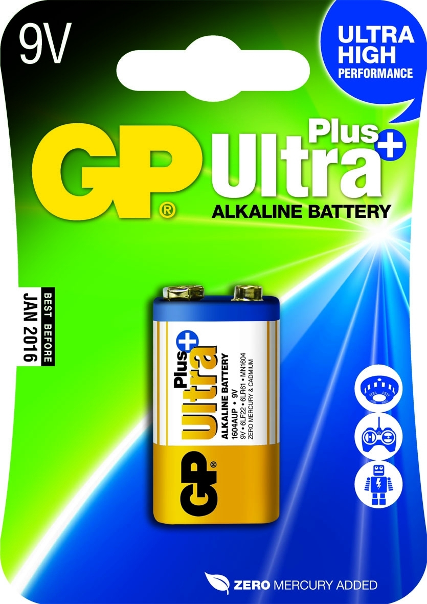 GP Batteries Ultra Plus Alkaline 9V