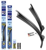 alca® Essuie-glace pour SEAT ALTEA 03.2004 - 07.2015, SUPER FLAT Balai d'essuie-glace plat, design extra plat, Flexible, revêtement nanographique