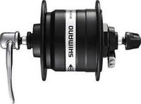 Shimano Nexus DH-C3000-3N naaf 3 Watt voor velgrem/snelspanner zilver Uitvoering 36-gaats