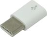 Raspberry MicroUSB naar USB-C adapter, wit, voor Raspberry Pi 4 Model B