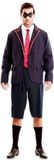Witbaard Costume d'école pour hommes Polyester Bleu marine Taille M/L