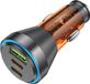 HOCO chargeur de voiture USB QC 18W + 2 x Type C 30W PD60W NZ12D, orange