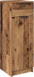 vidaXL Badkamerkast met lade Oud hout 32 x 34 x 90 cm Bewerkt hout
