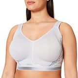 Triumph Triaction Cardio Flow Beugelloze Sportbeha - Extreme Ondersteuning - Voorgevormde Cups - Platina - Maat 90F
