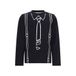 TYGO & vito rechtvallende longsleeve met print - zwart