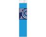 Haza Crepe papier platte vellen - 6x - fluor blauw - 250 x 50 cm