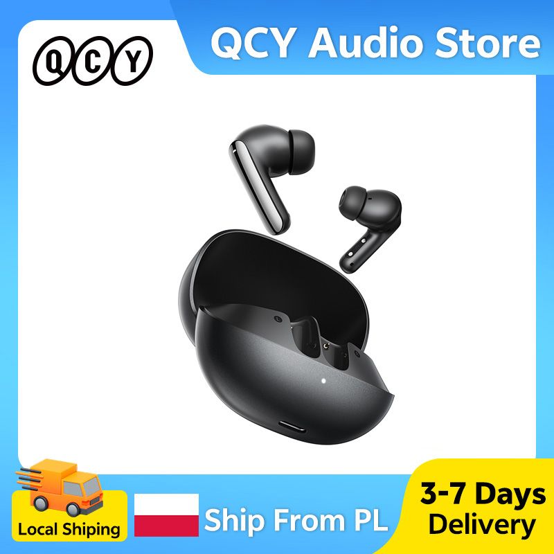 QCY MeloBuds N20 Draadloze Oordopjes HT20 Bluetooth 6.0 Adaptieve Hybride ANC Hoofdtelefoon 6 Microfoons HD Gesprek TWS Oordopje 68ms Lage Latentie