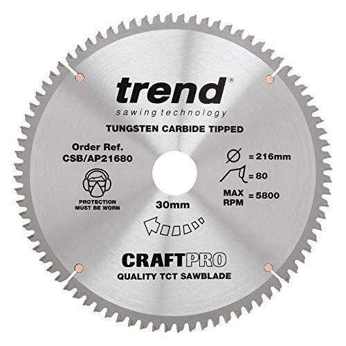 Trend CraftPro Circular Saw Blade - 216mm x 80T - TCT - CSB/AP21680