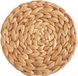 Merkloos Ronde placemats - Tafelonderleggers - Tafel beschermen - Natuurlijk materiaal - 4 stuks 35 cm - Naturel
