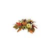 Daisy Darcy Bougeoir citrouille d'automne 35 cm coupe en verre matière naturelle : pomme de pin