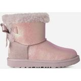 UGG® Mini Bailey Bow II Frosted-laars in Lavender Smoke, Maat 37, Wol